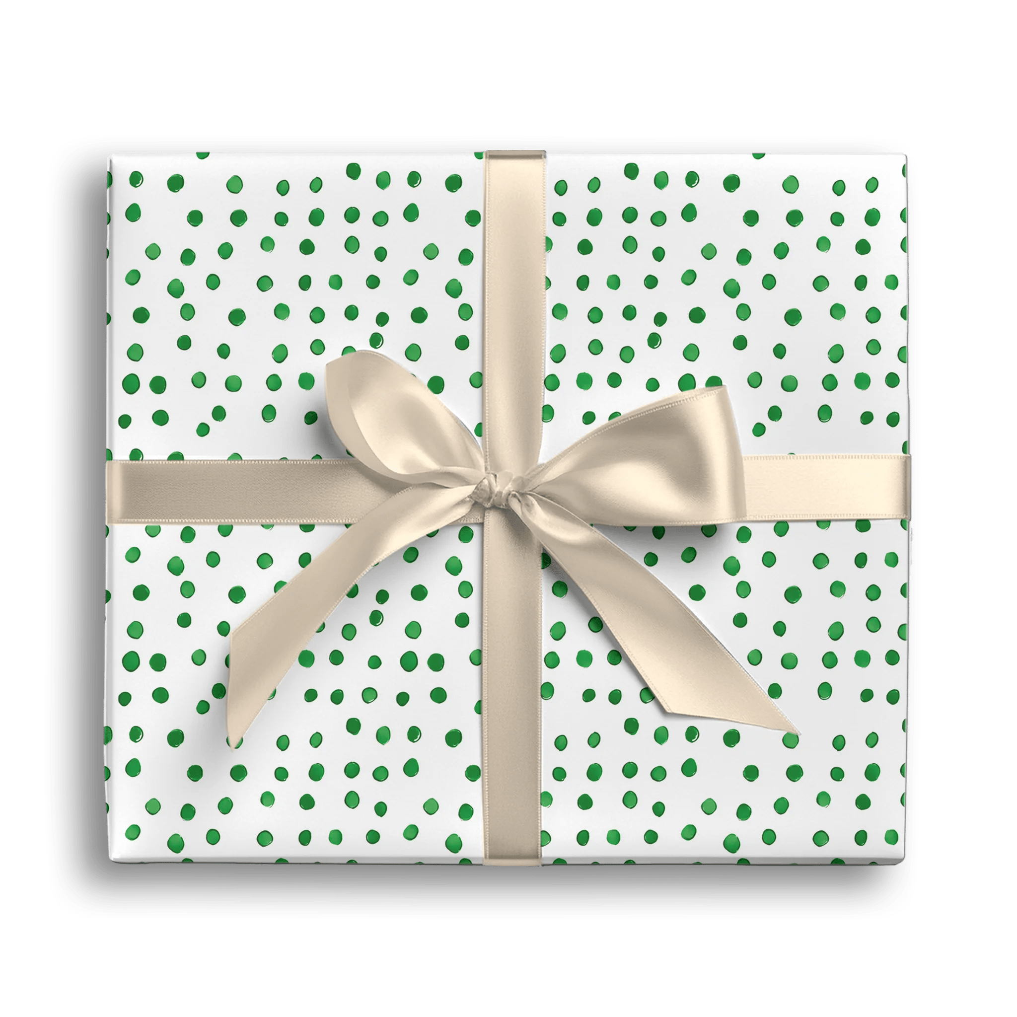 Dot Dot Green Gift Wrapping Paper