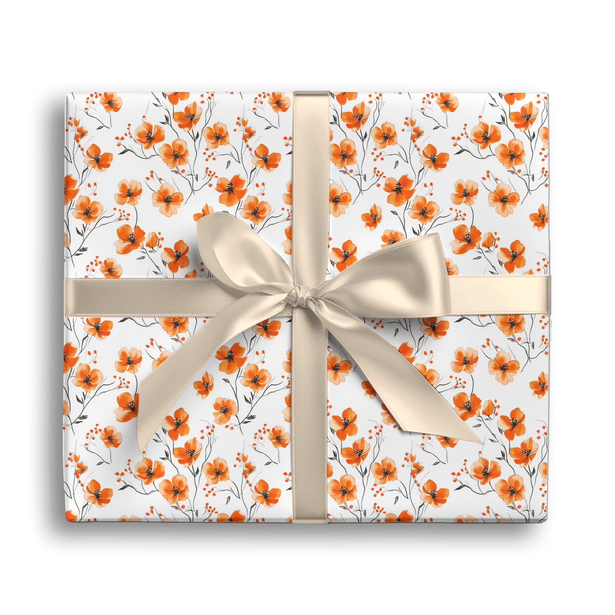 Orange-Inal Beauty Gift Wrapping Paper