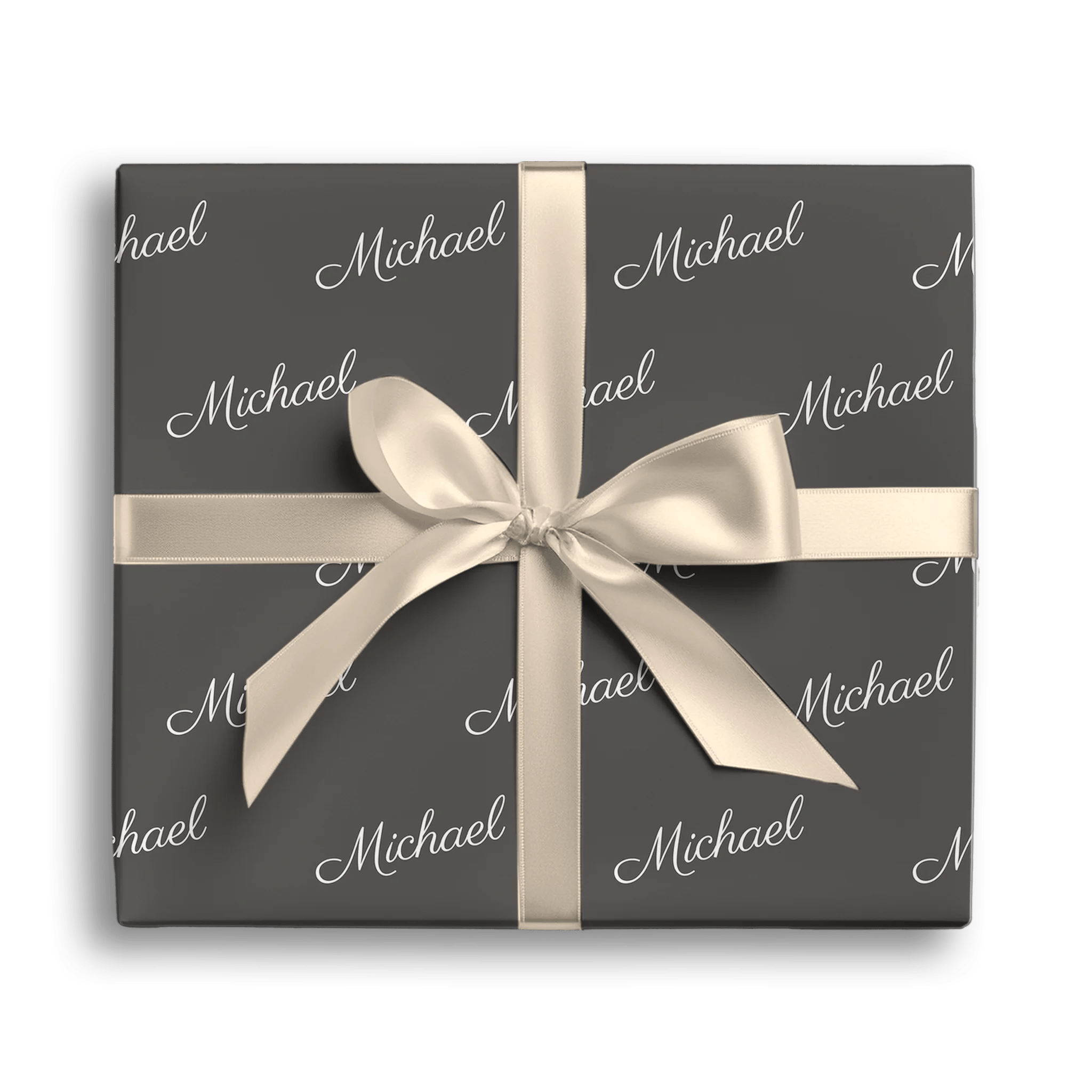 Name Drop Zone Gift Wrapping Paper