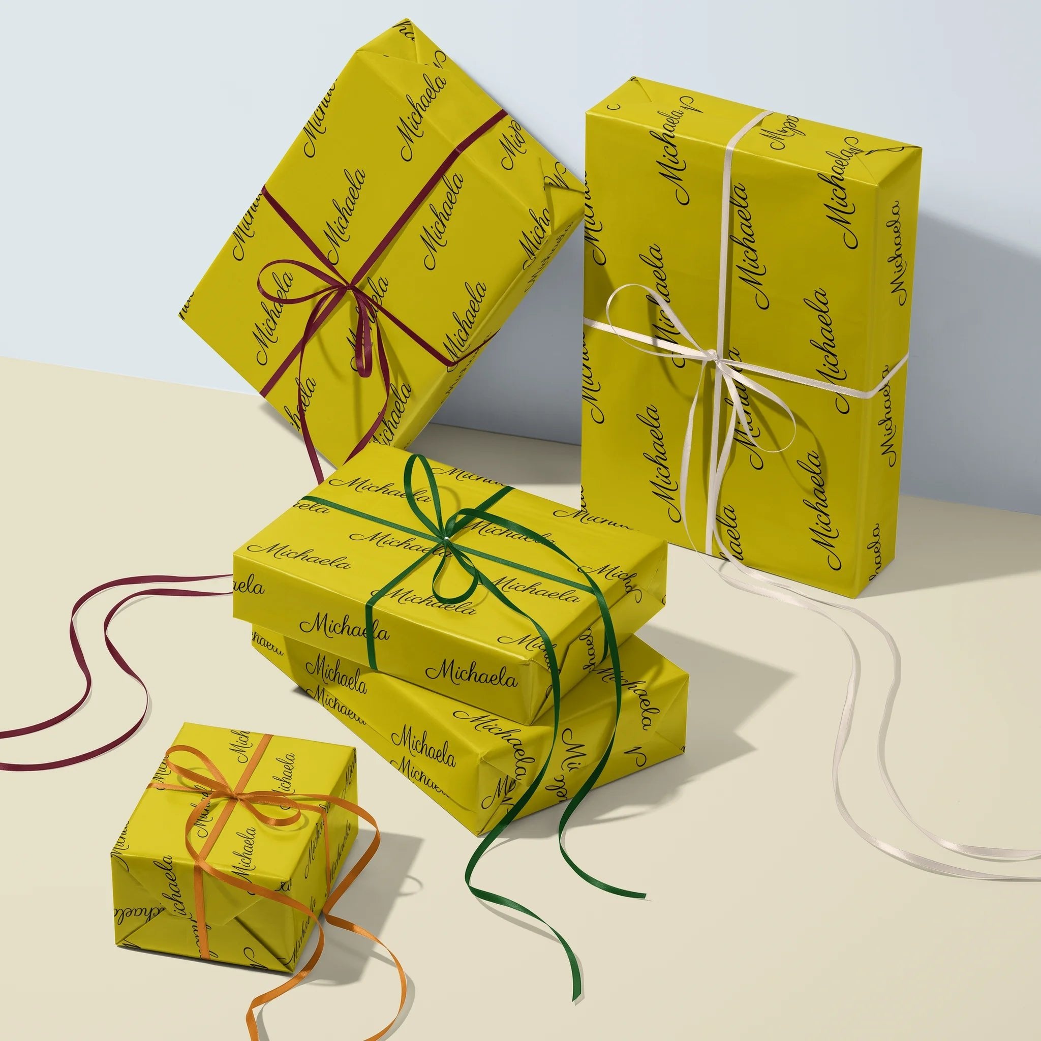 Name in Lights Gift Wrapping Paper