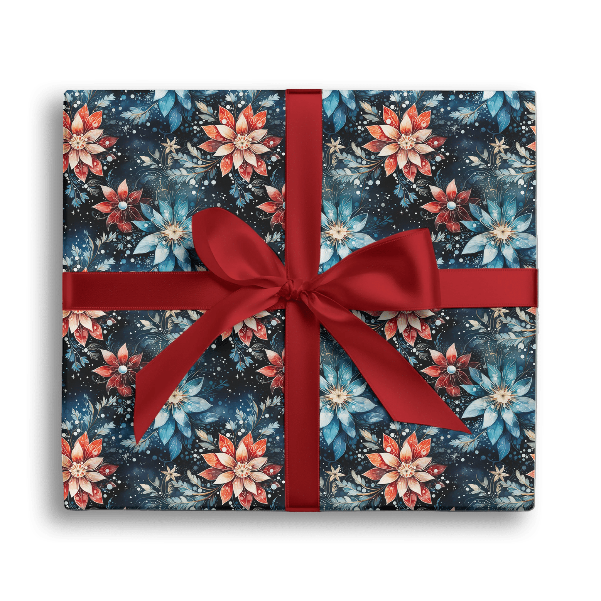 Silent Night Blooms Gift Wrapping Paper