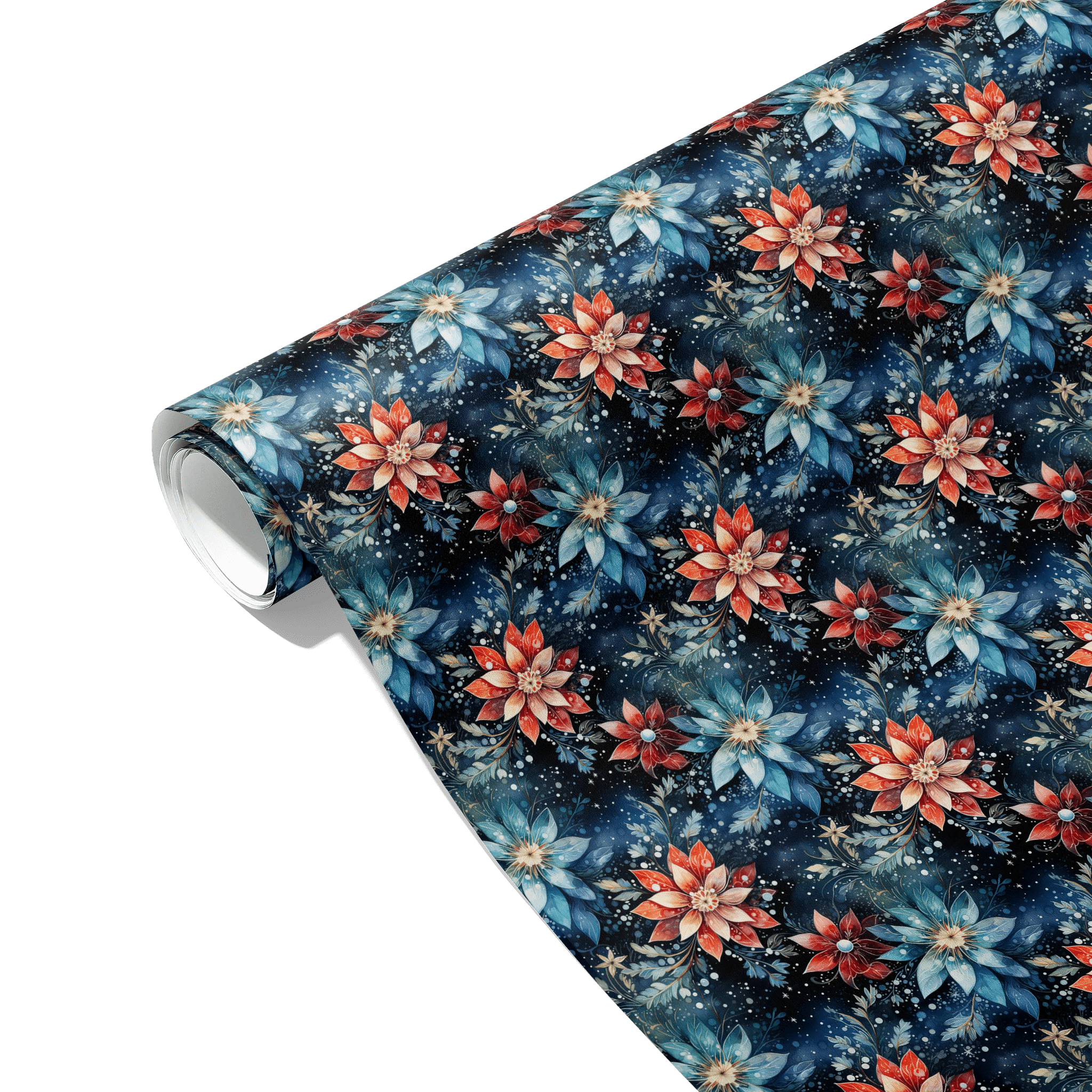 Silent Night Blooms Gift Wrapping Paper