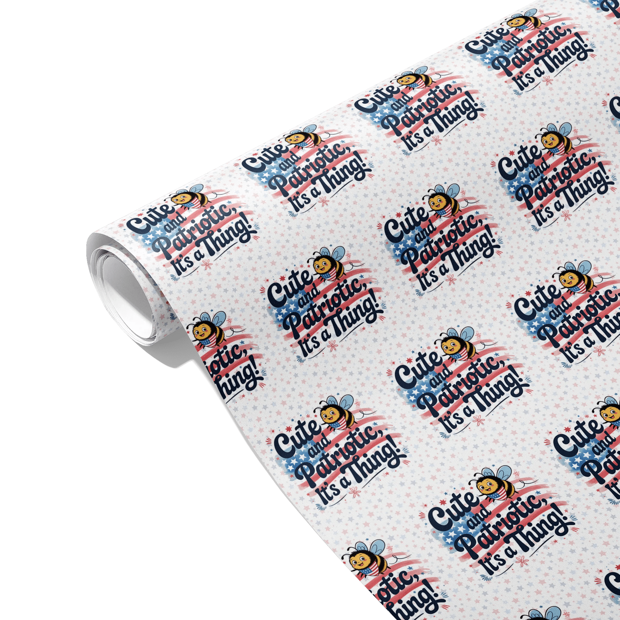 Buzzing Patriotic Tribute Gift Wrapping Paper