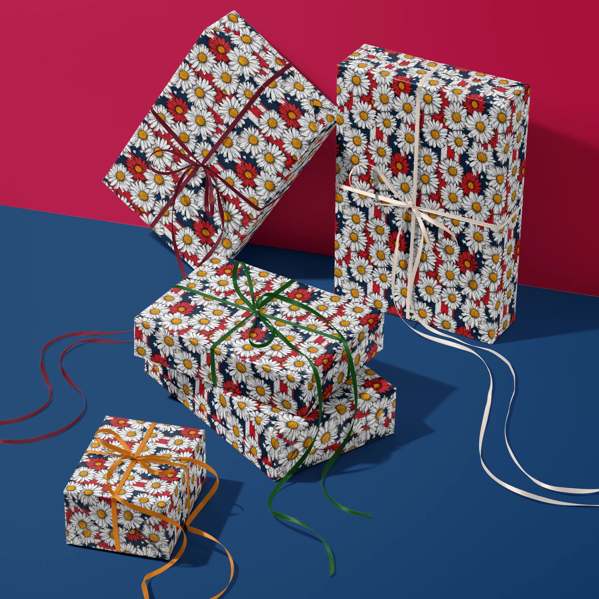Blooming Banner Daisies Gift Wrapping Paper