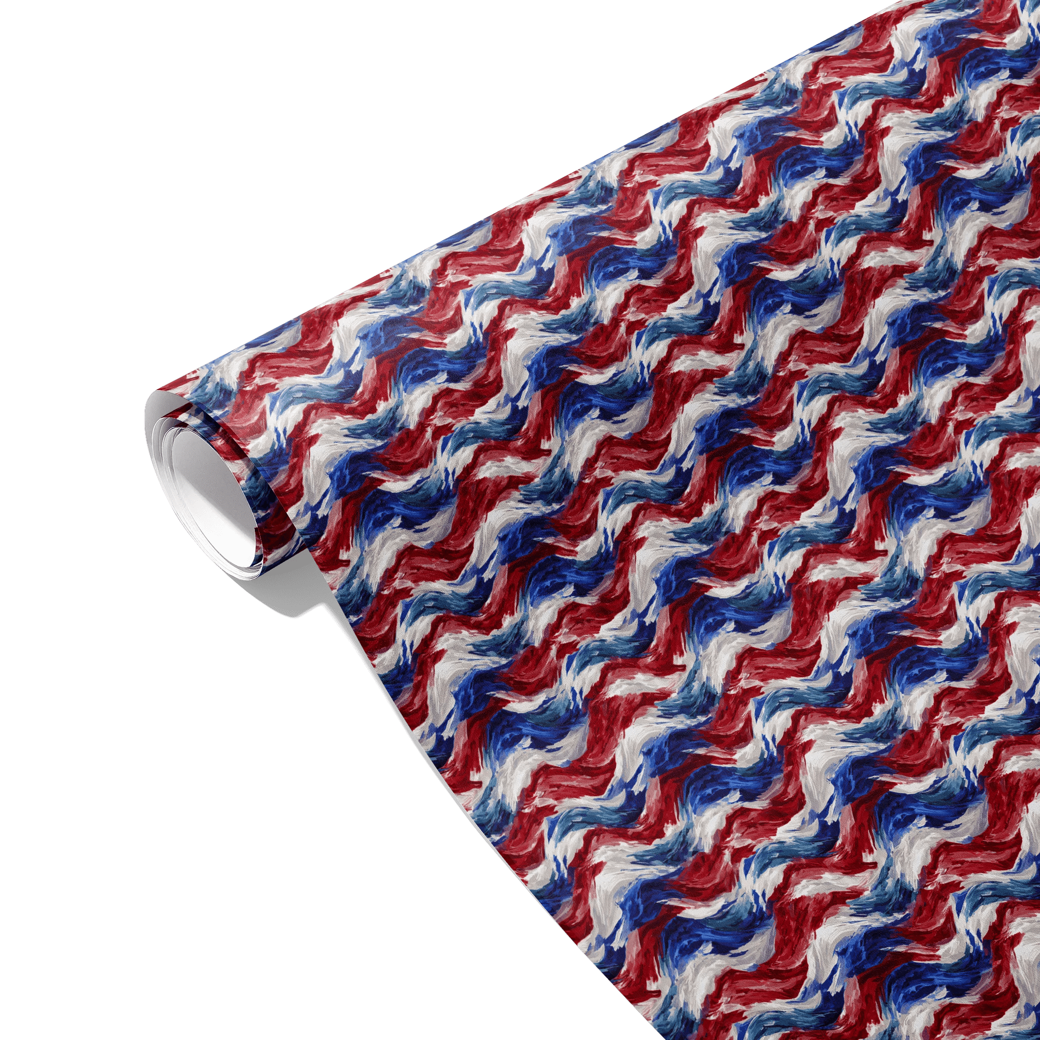 Painted Patriot Brushstrokes Gift Wrapping Paper