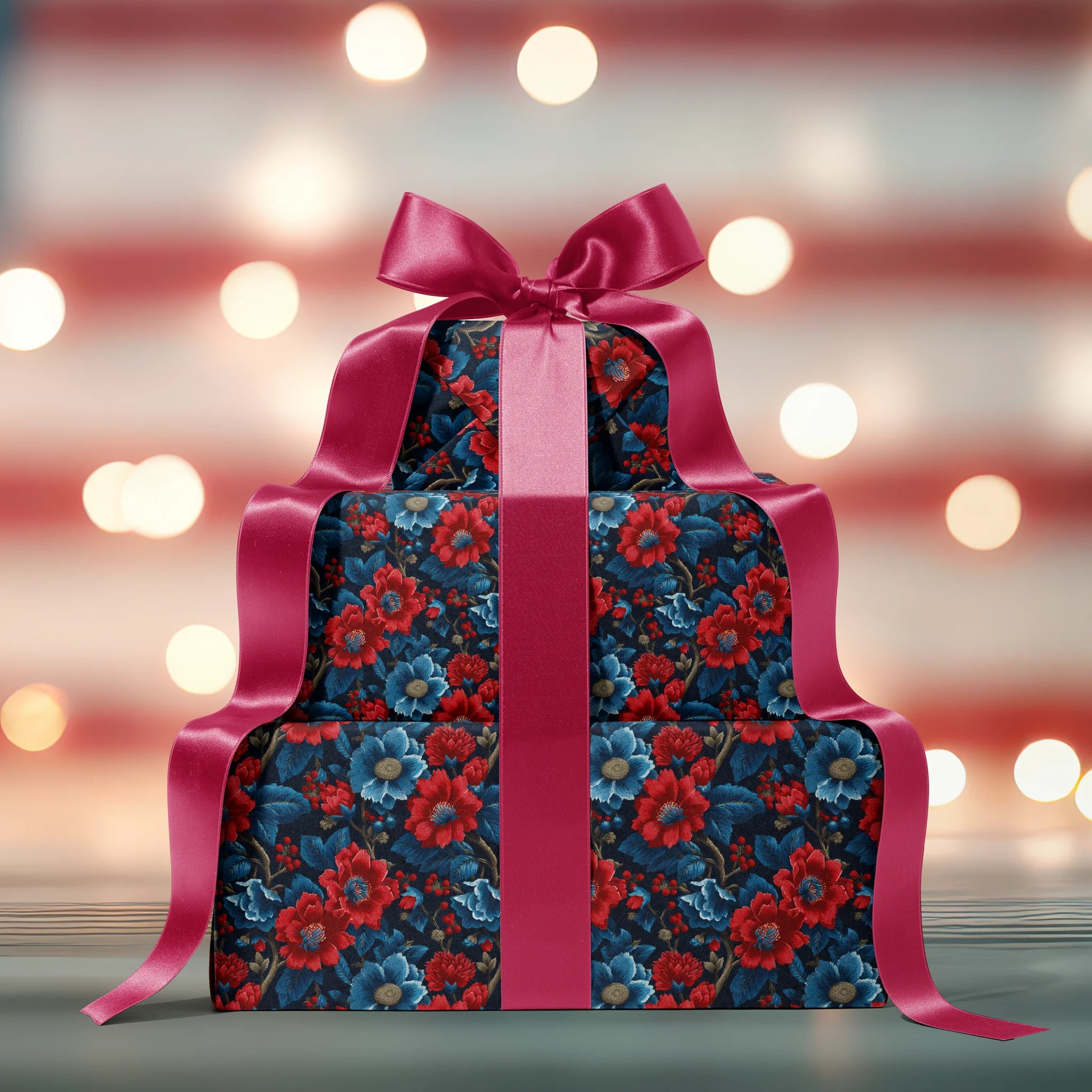 Tapestry Tribute Florals Gift Wrapping Paper