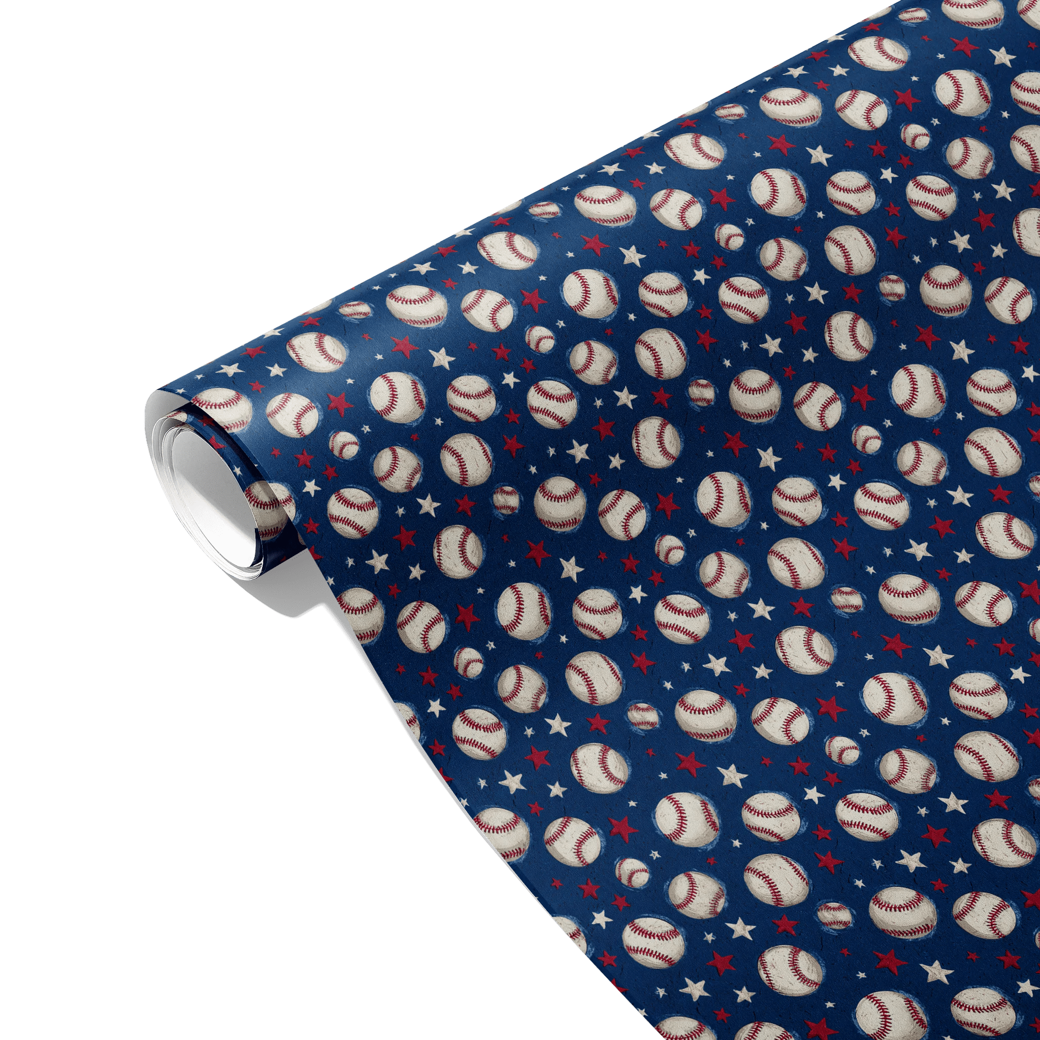 Sporty Baseball Salute Gift Wrapping Paper