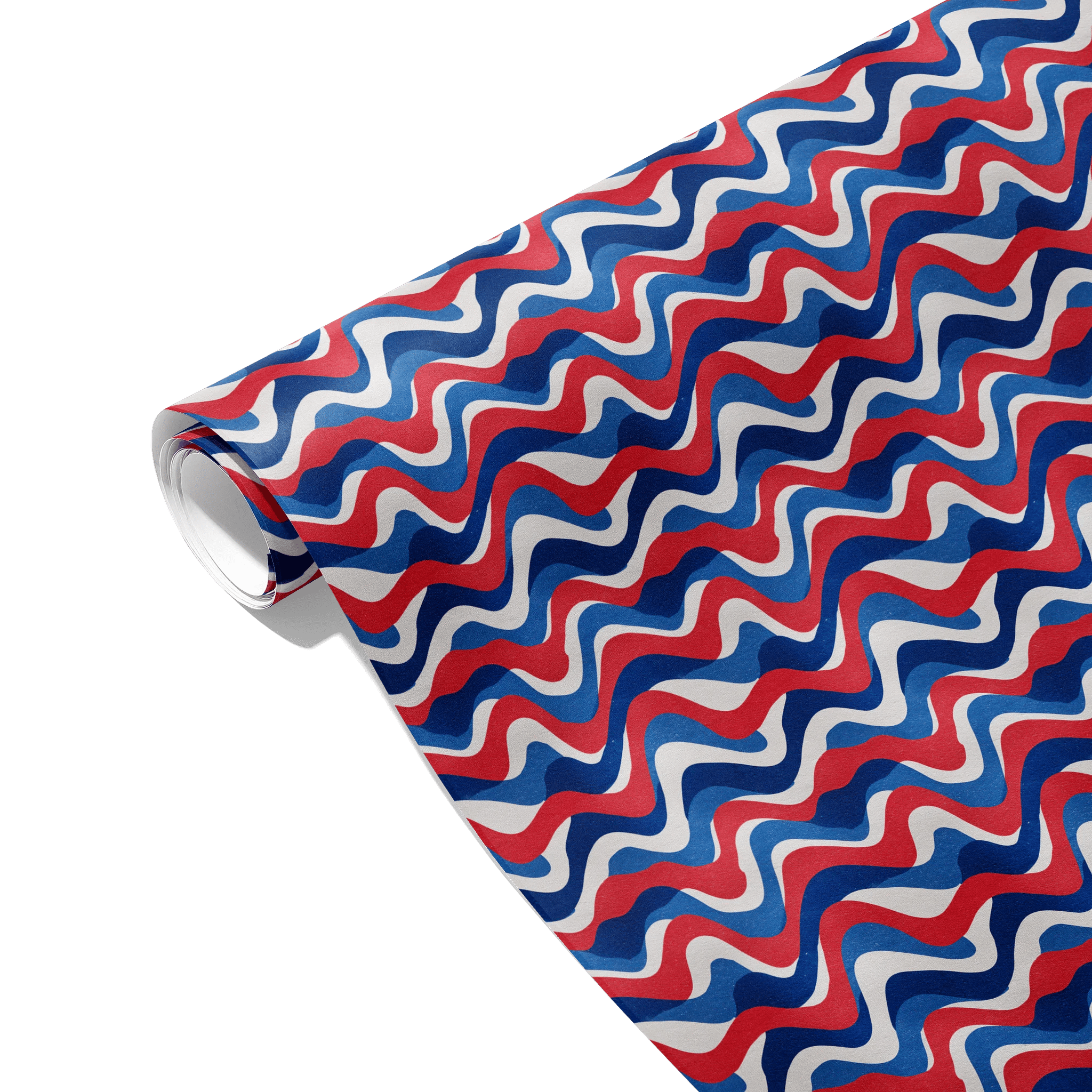 Rhythmic Ribbon Flow Gift Wrapping Paper