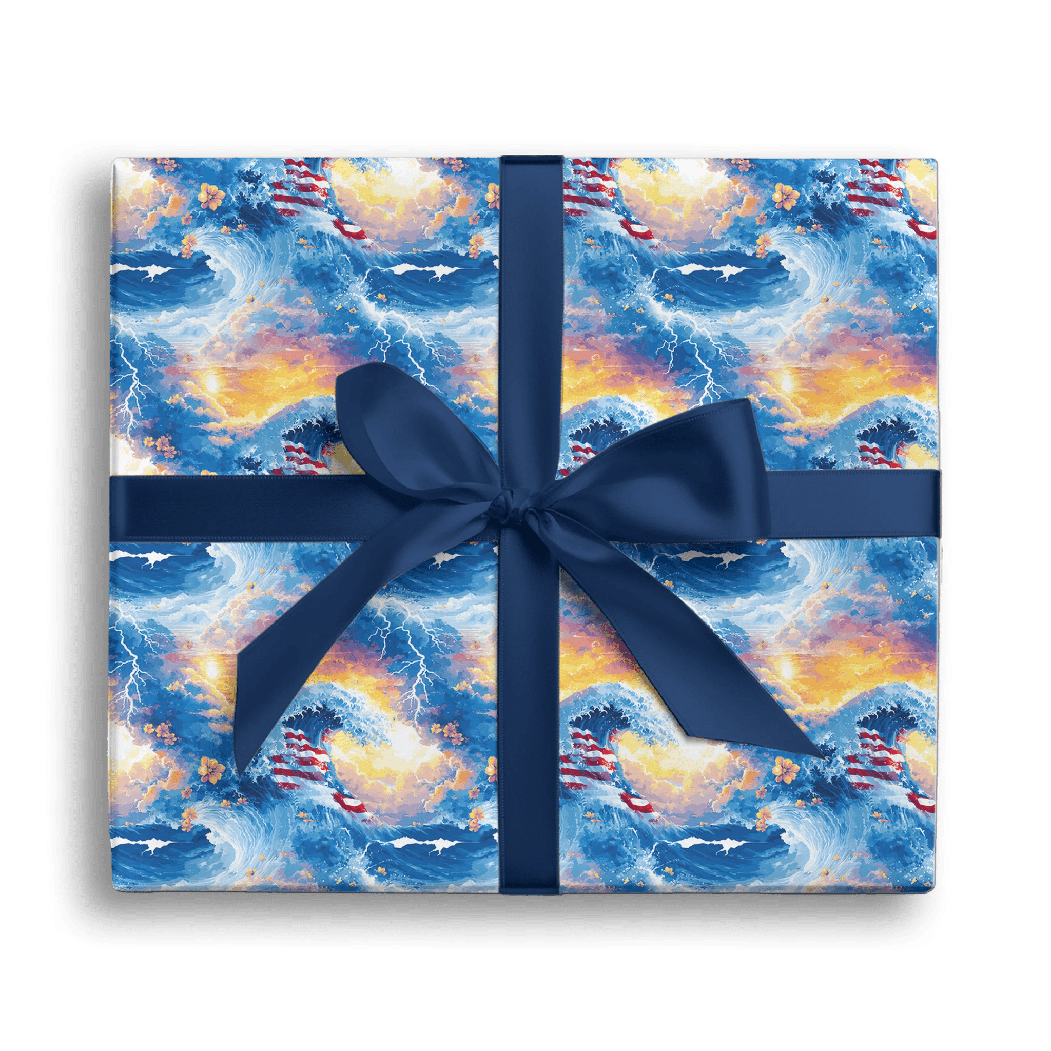 Surreal Wave Surge Gift Wrapping Paper