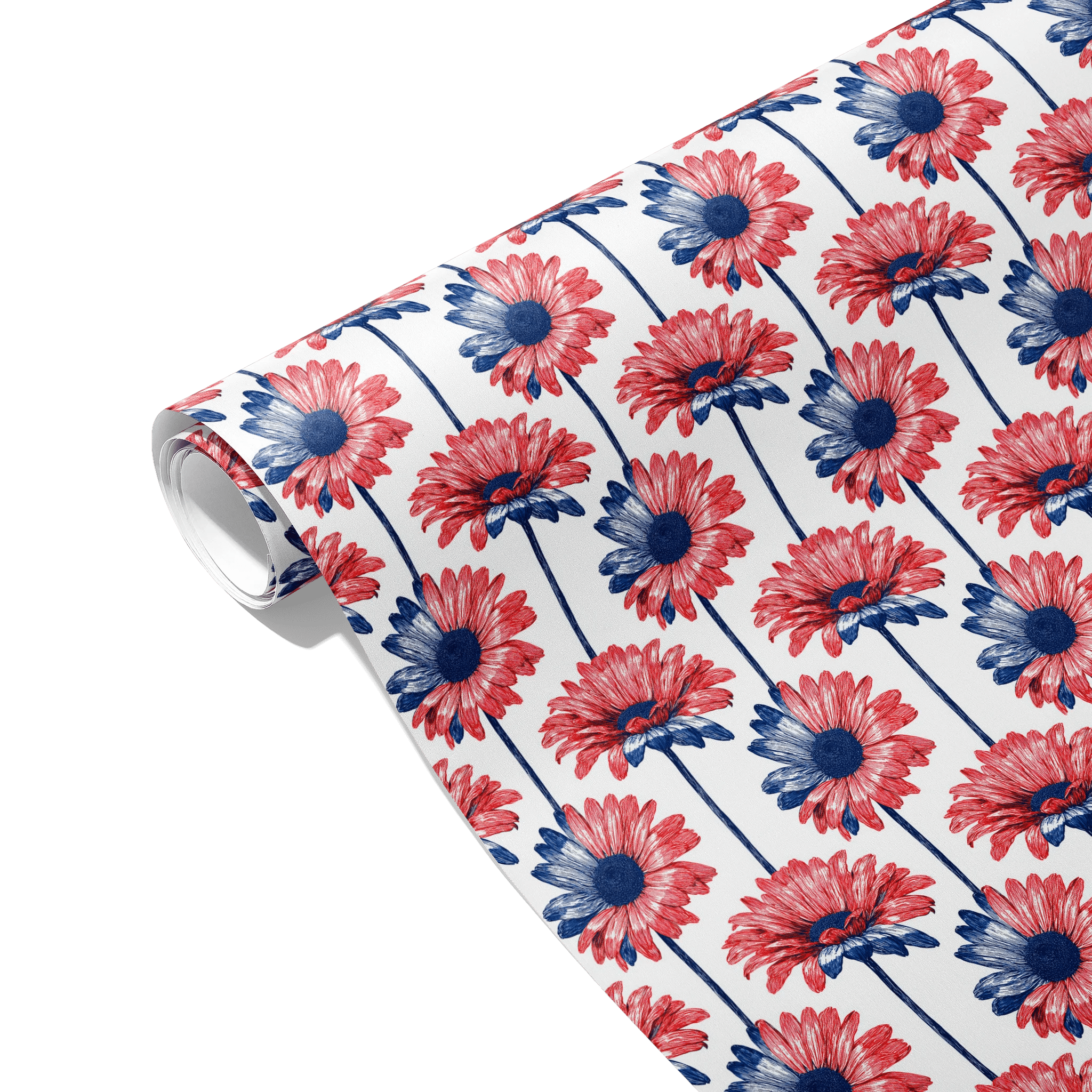 Seamless Patriotic Salute Gift Wrapping Paper