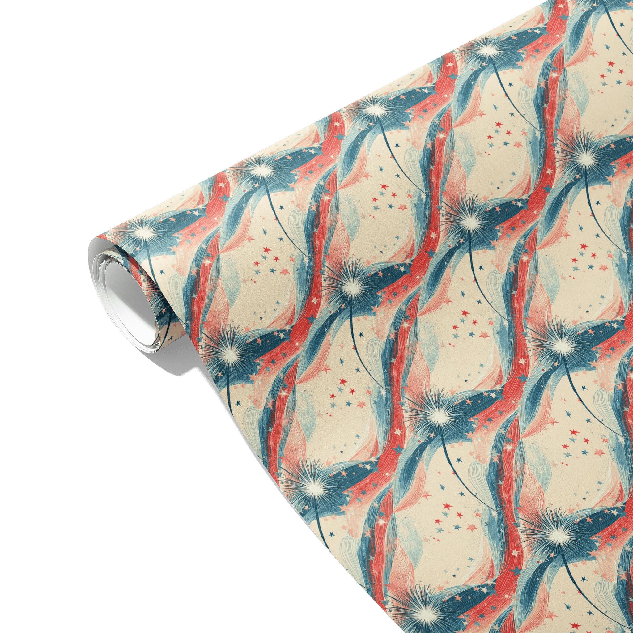 Cosmic Firework Swirls Gift Wrapping Paper