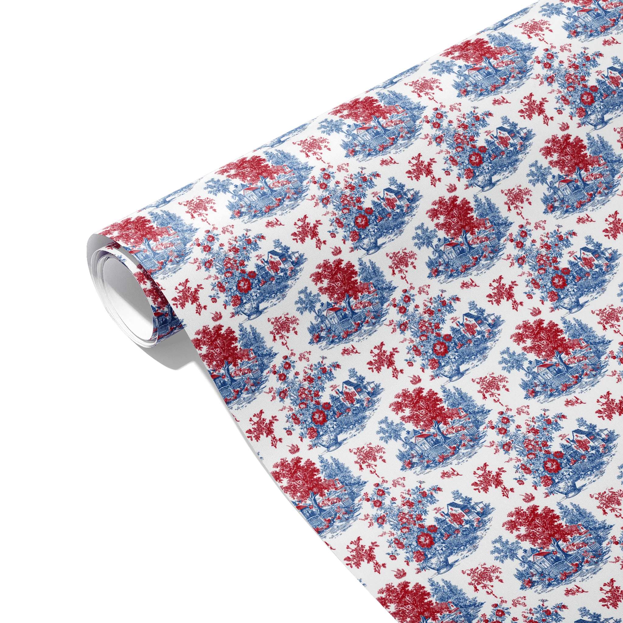 Toile Tribute Romance Gift Wrapping Paper
