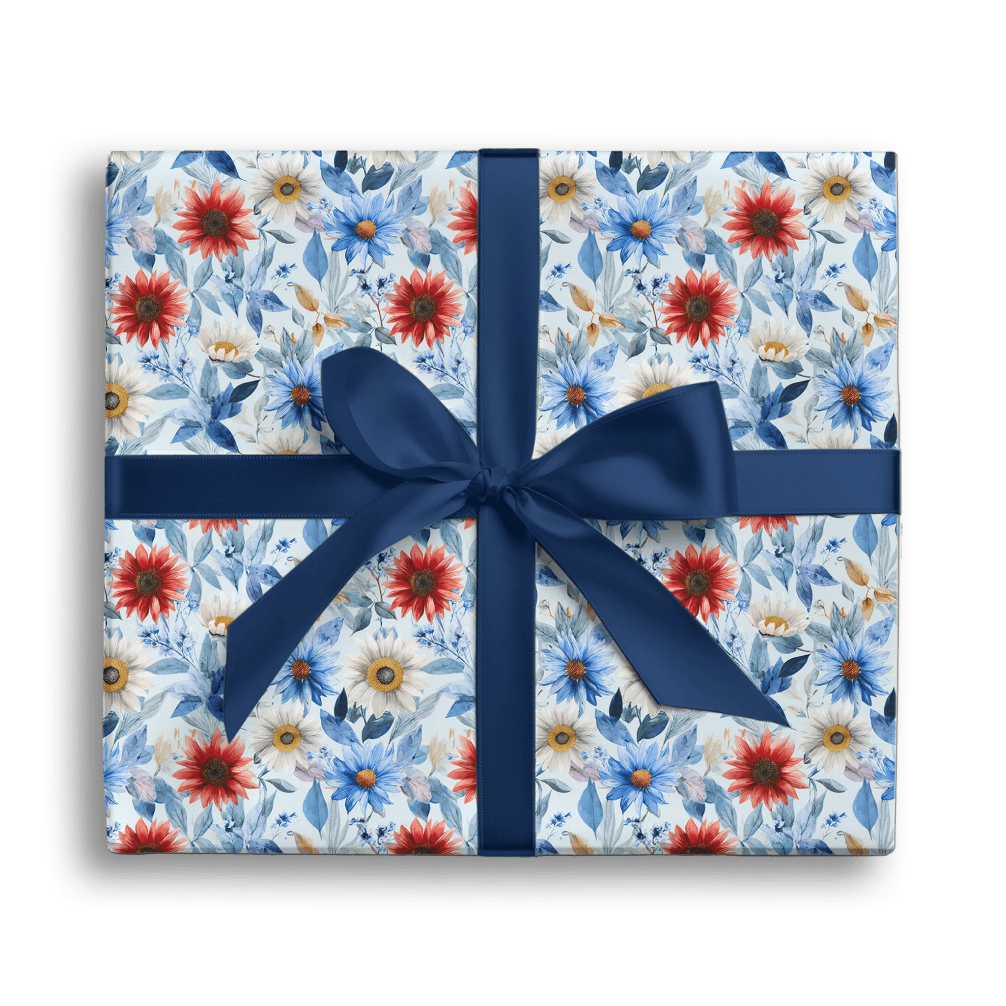 Gentle Sunflower Gathering Gift Wrapping Paper