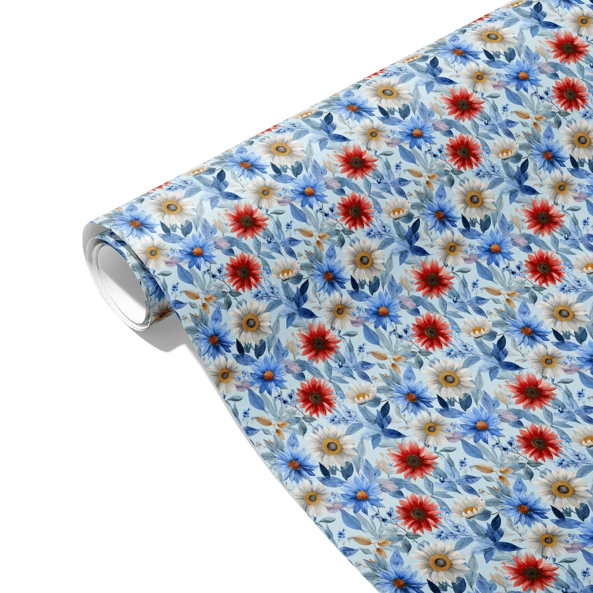 Gentle Sunflower Gathering Gift Wrapping Paper