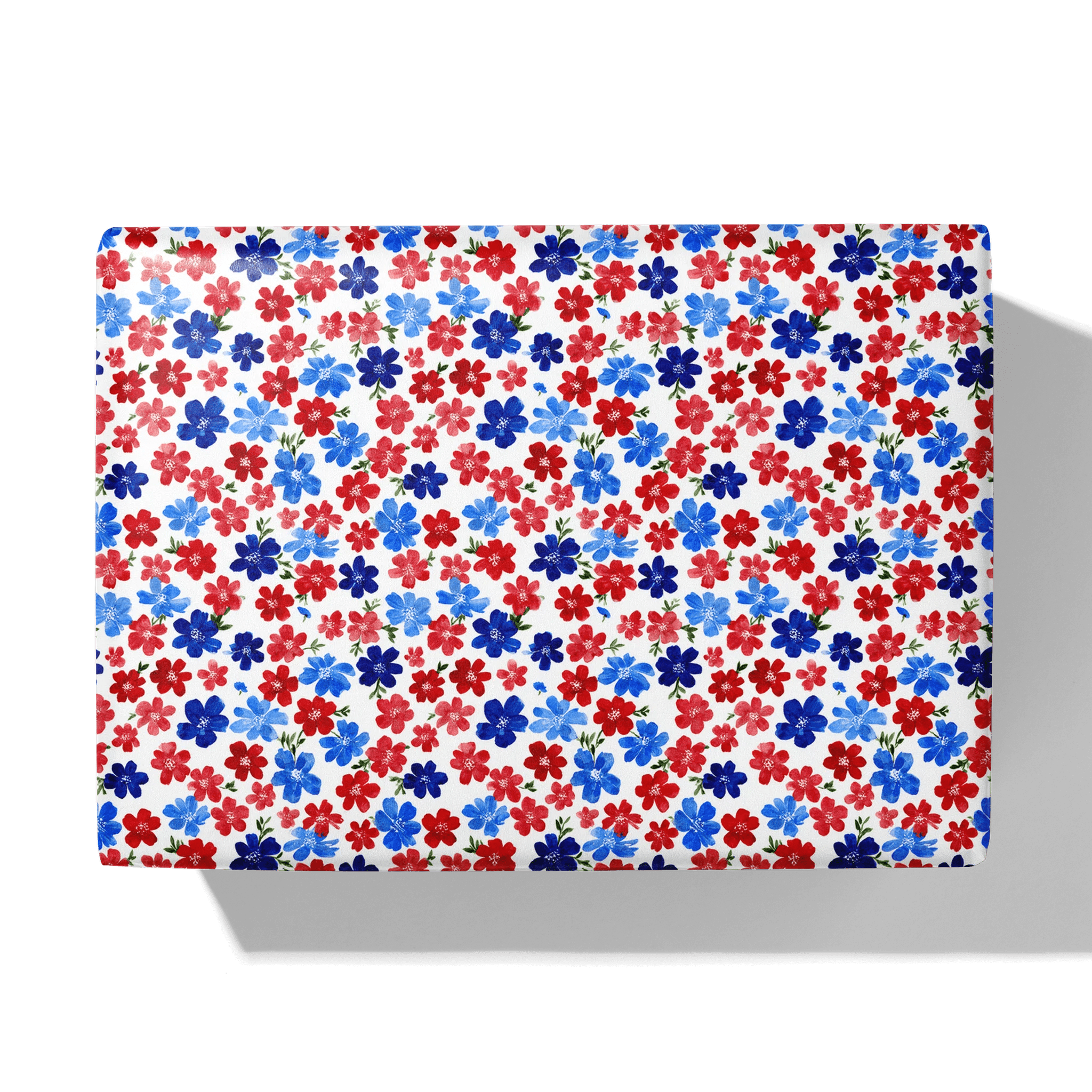 Scattered Patriotic Blooms Gift Wrapping Paper