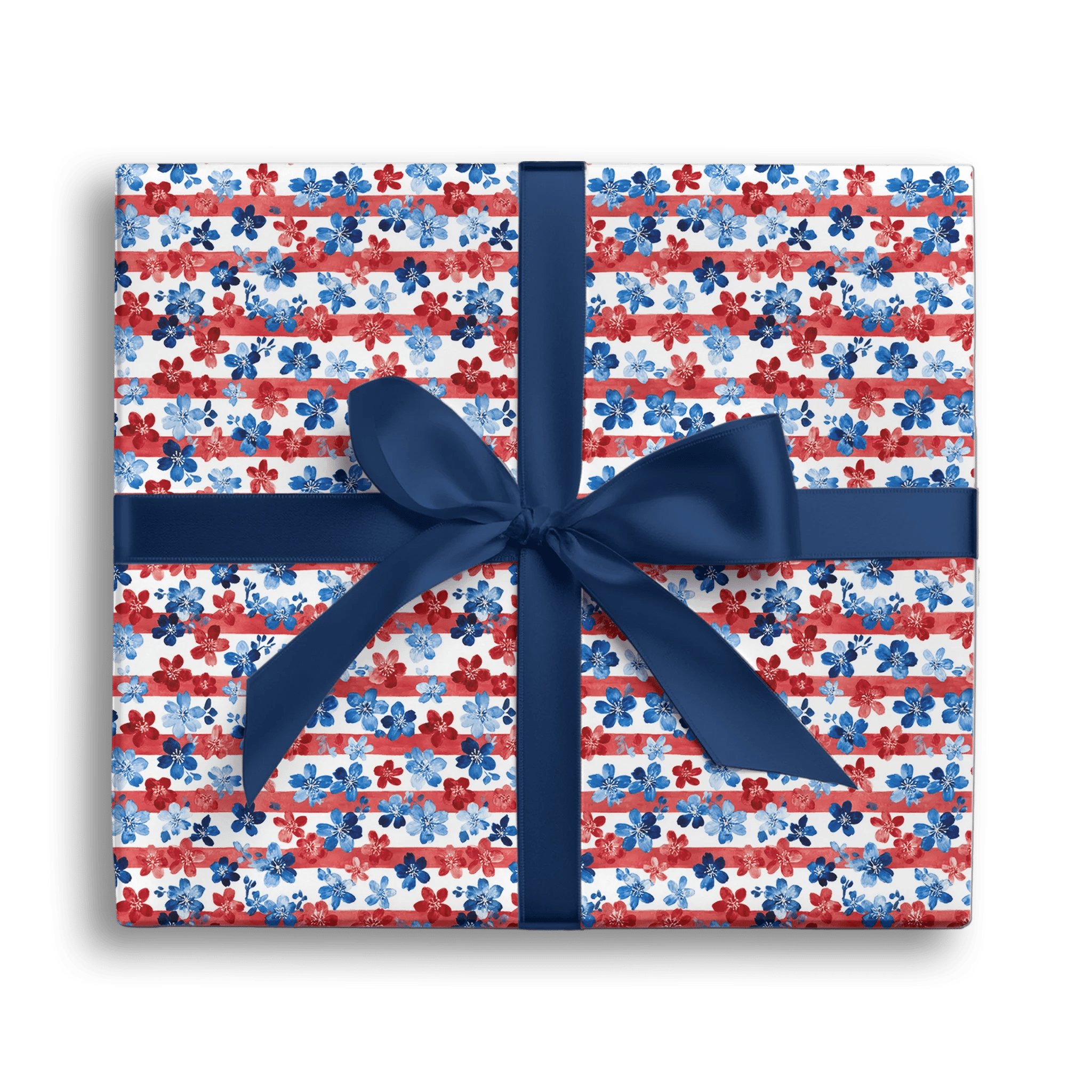 Festive Floral Field Gift Wrapping Paper