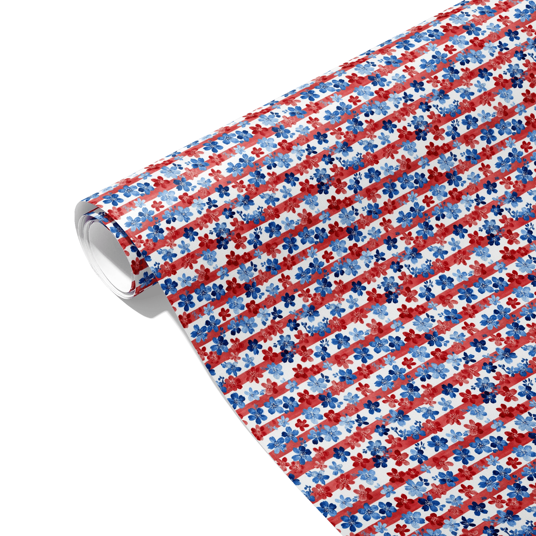 Festive Floral Field Gift Wrapping Paper