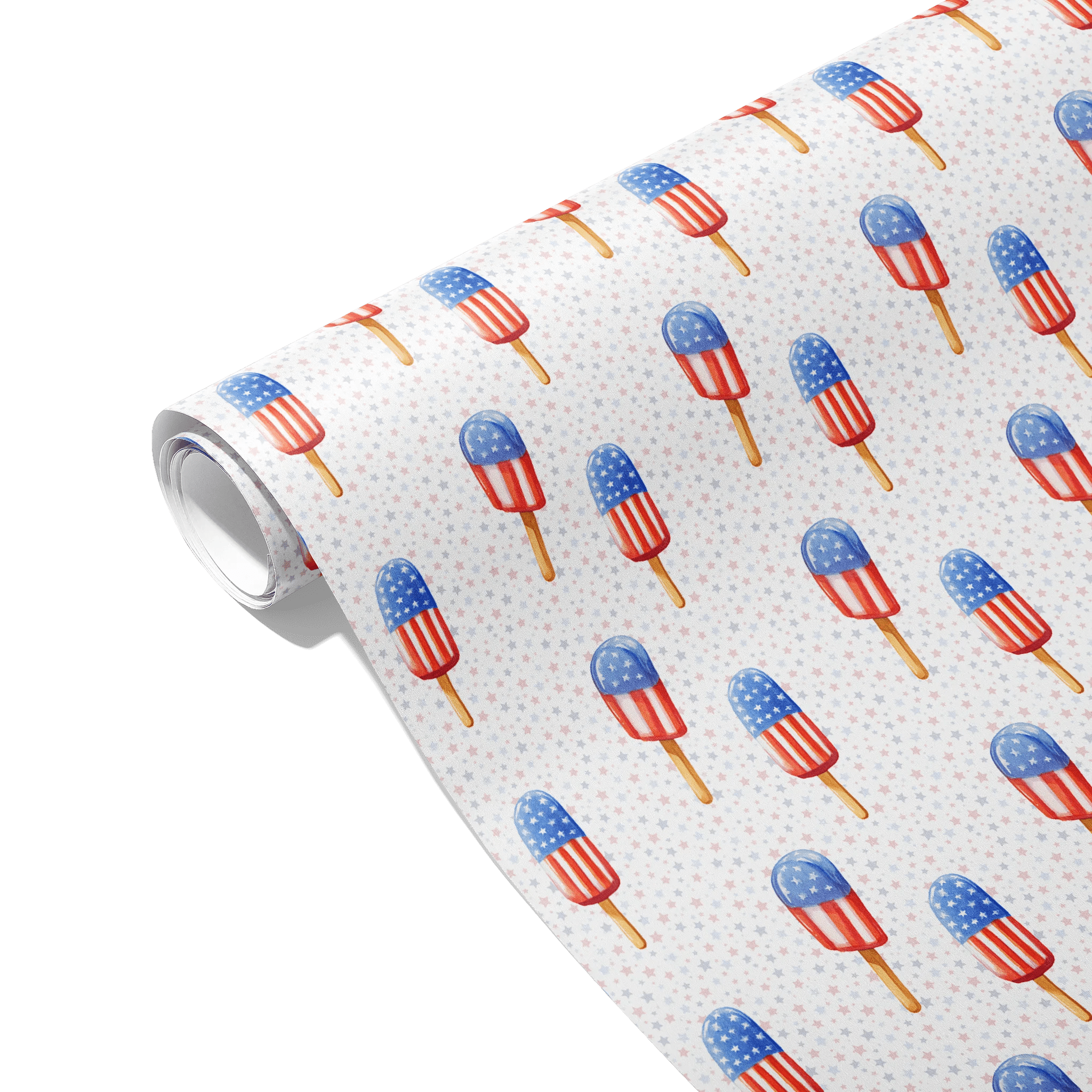 Cool Patriotic Popsicles Gift Wrapping Paper