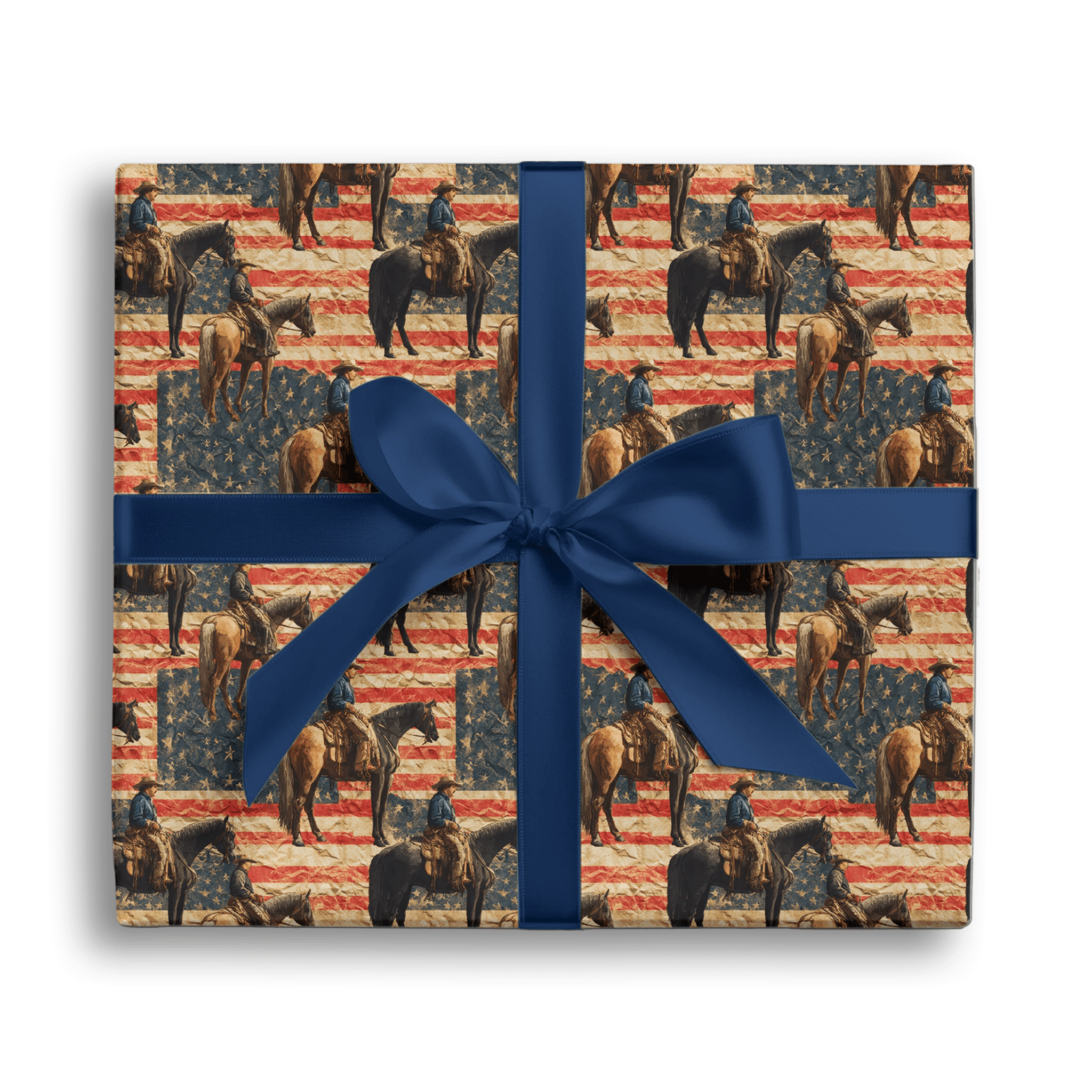 Rugged Riding Cowboys Gift Wrapping Paper