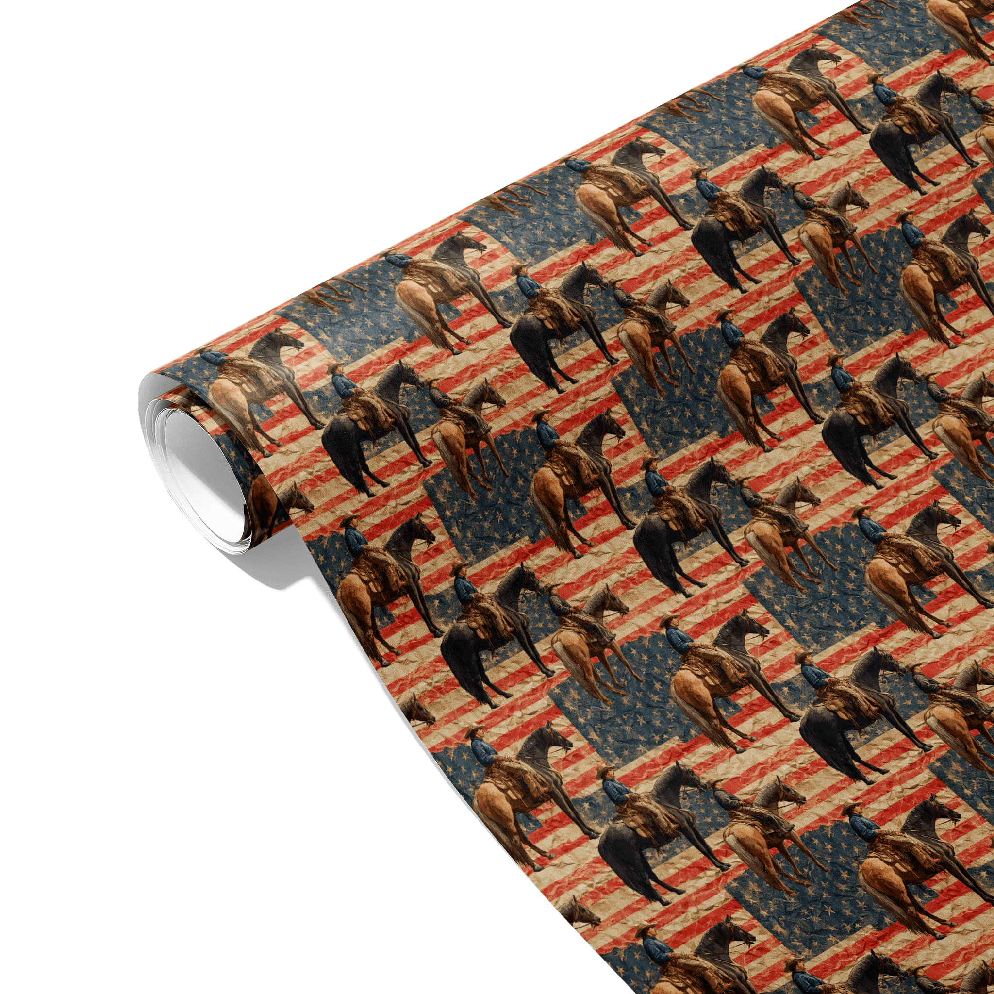 Rugged Riding Cowboys Gift Wrapping Paper