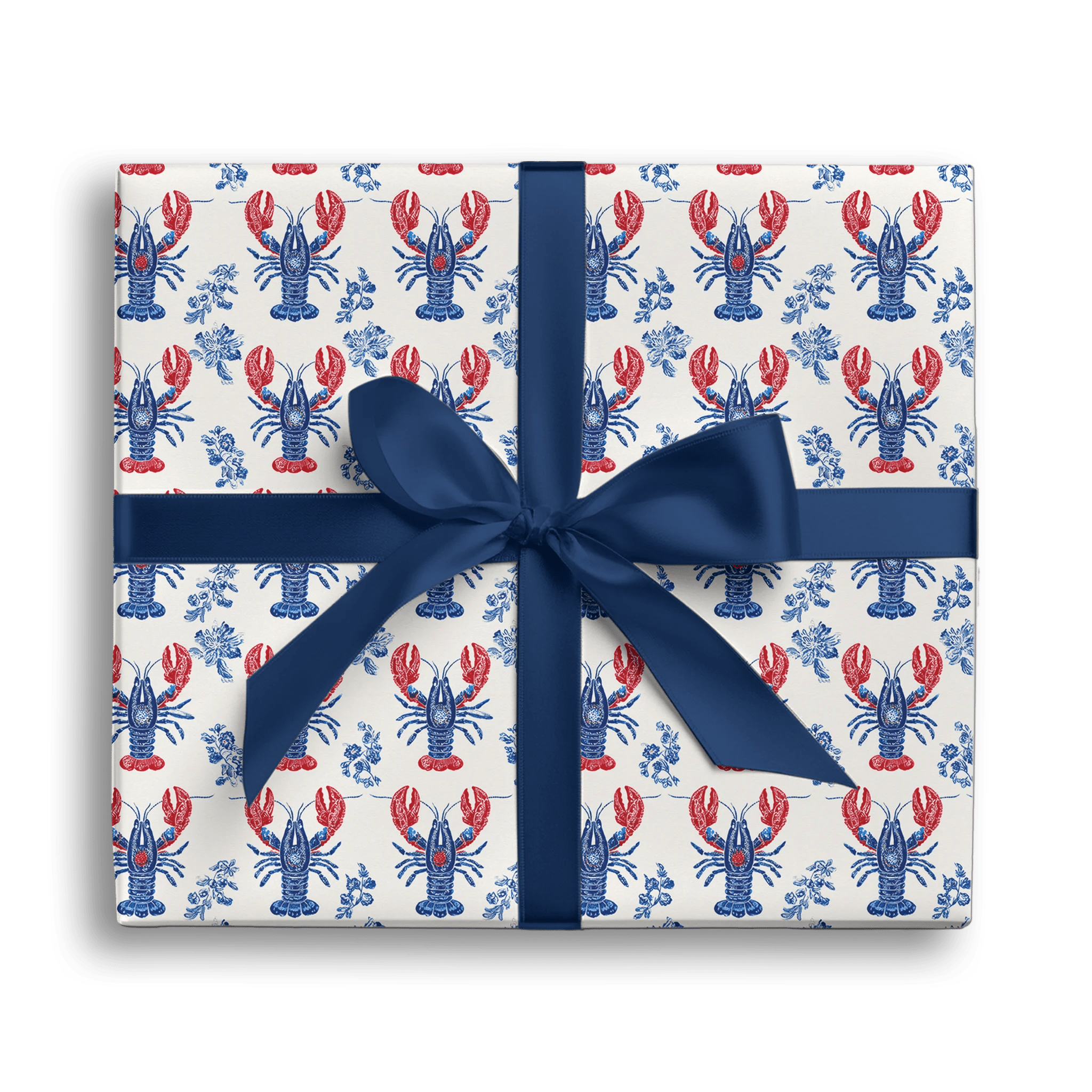 Coastal Patriotic Lobsters Gift Wrapping Paper