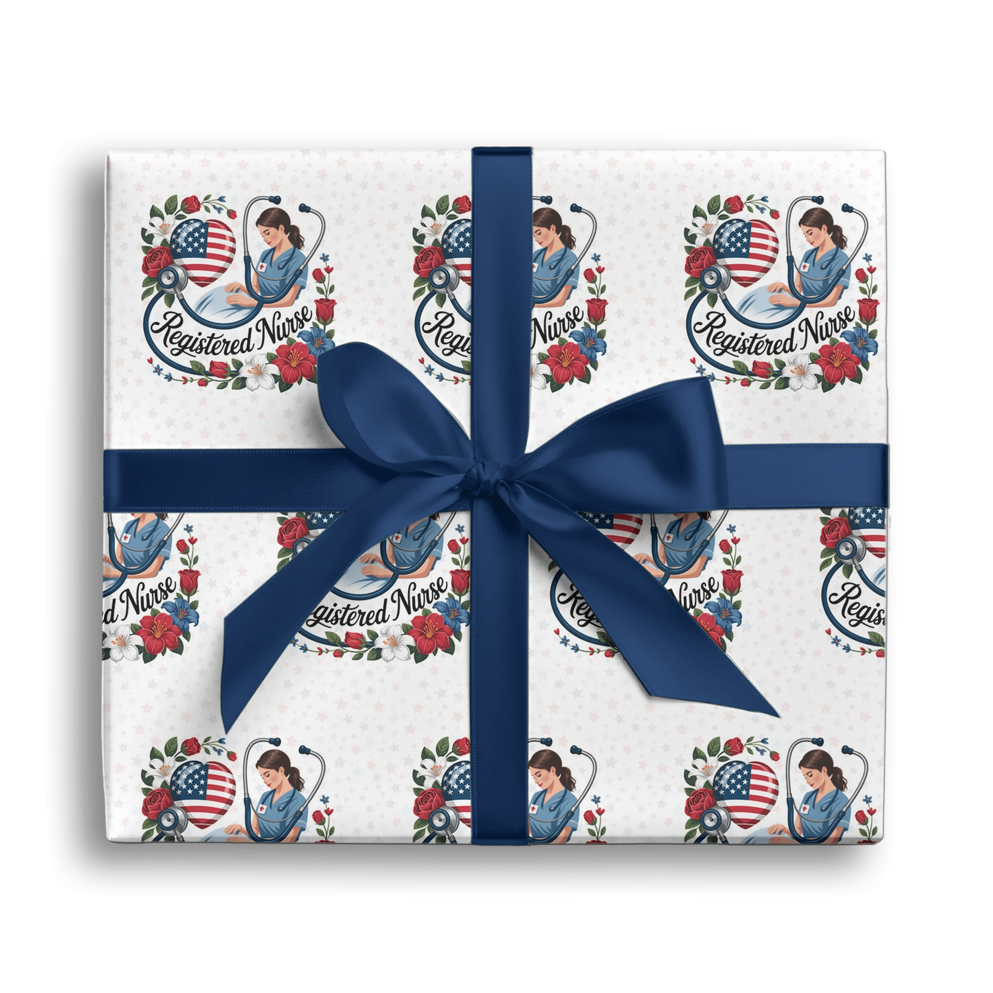 Nurse's Honor Heart Gift Wrapping Paper
