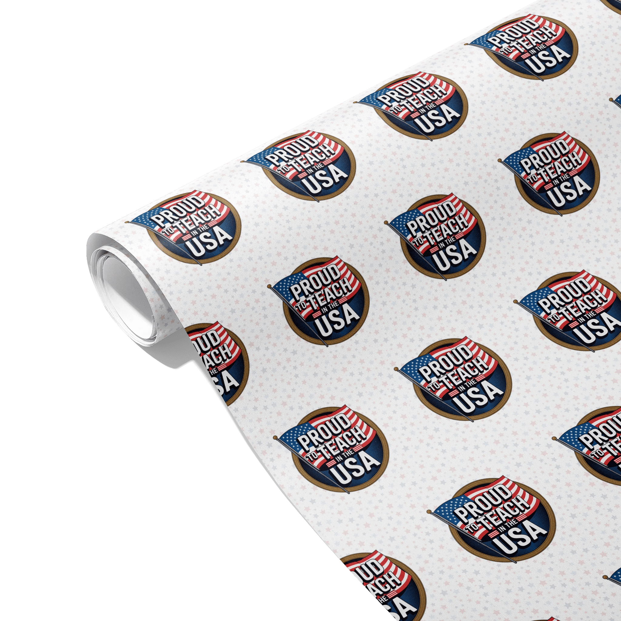 Teaching Tribute Badge Gift Wrapping Paper