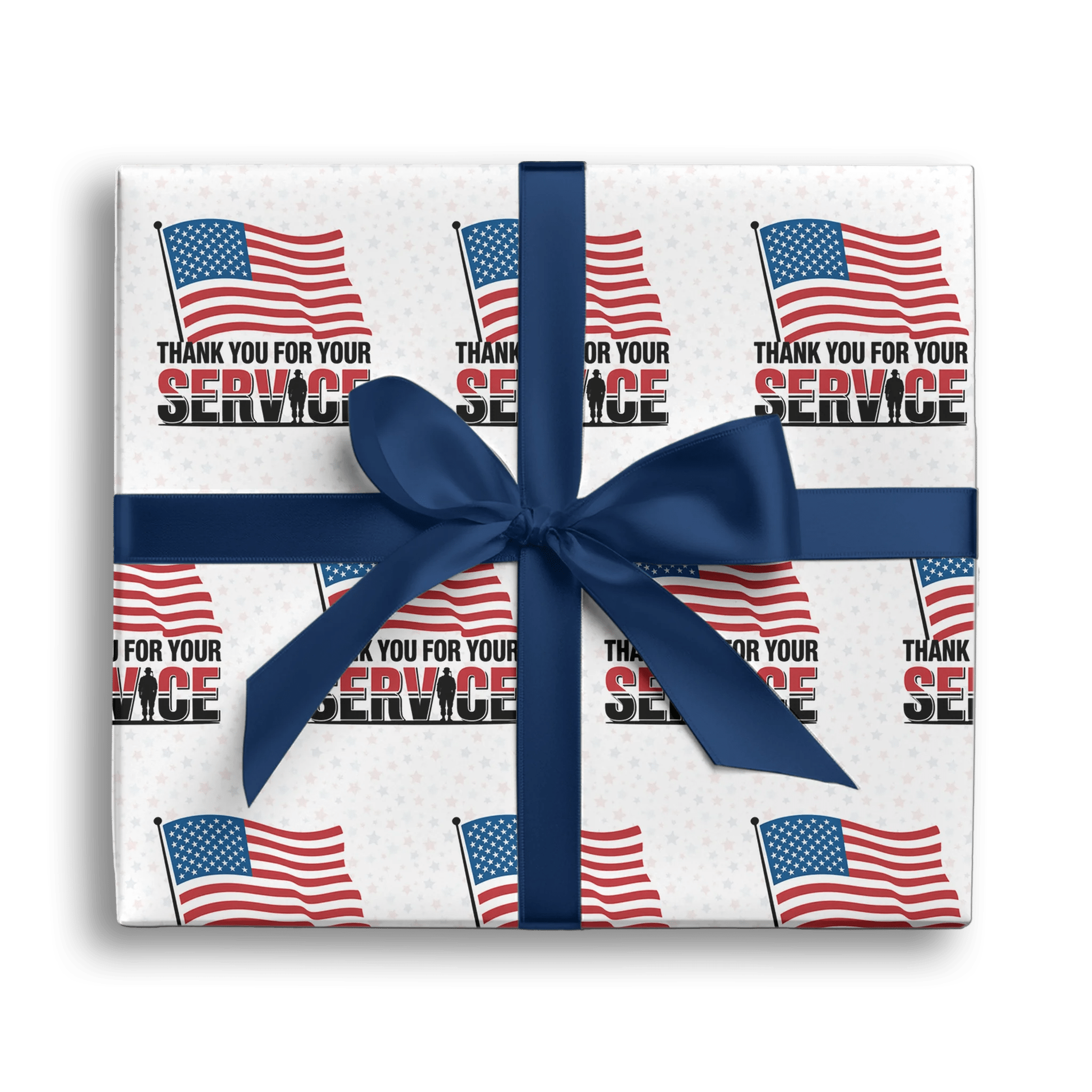 Service Salute Soldier Gift Wrapping Paper