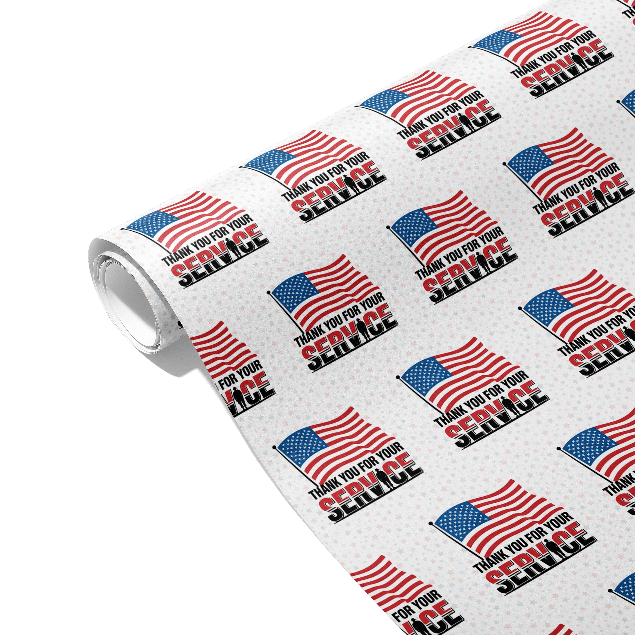 Service Salute Soldier Gift Wrapping Paper