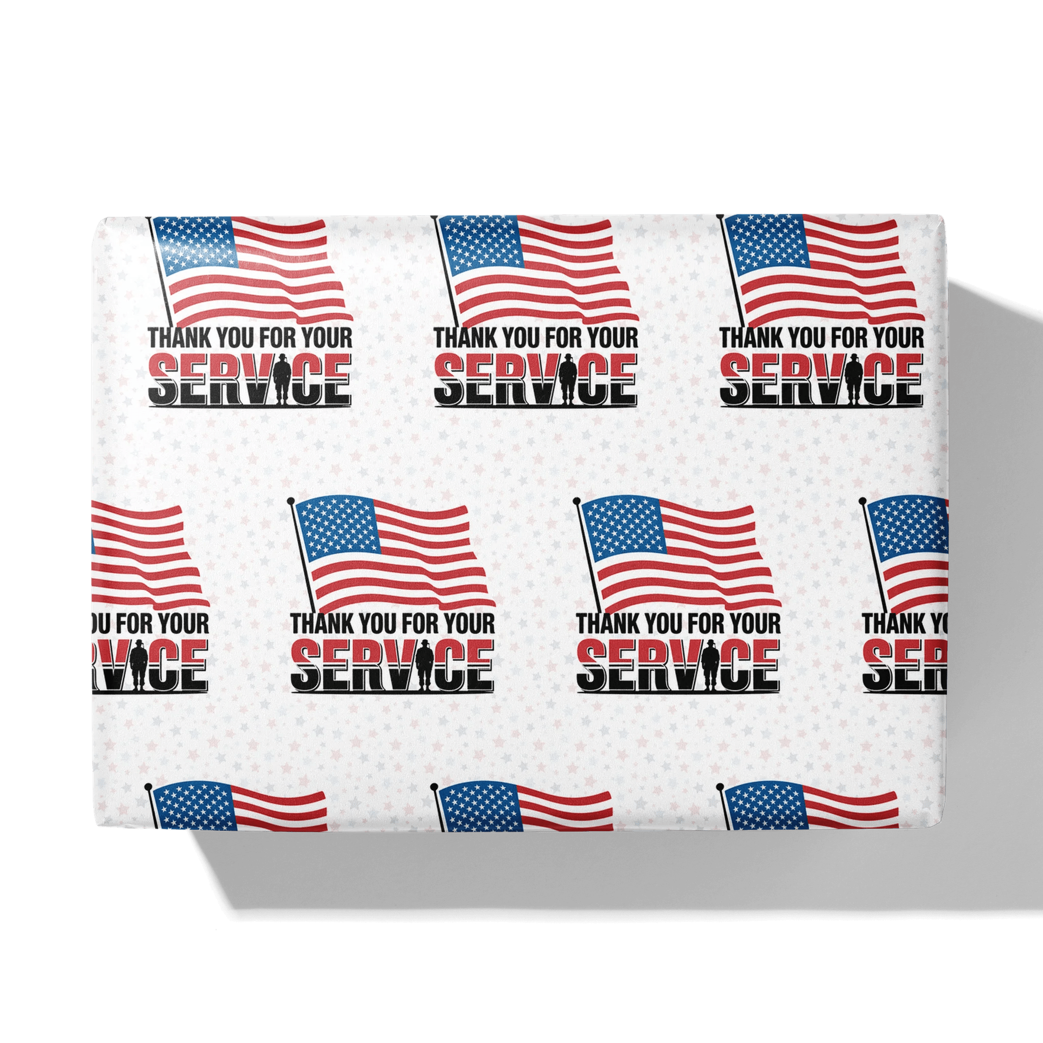 Service Salute Soldier Gift Wrapping Paper
