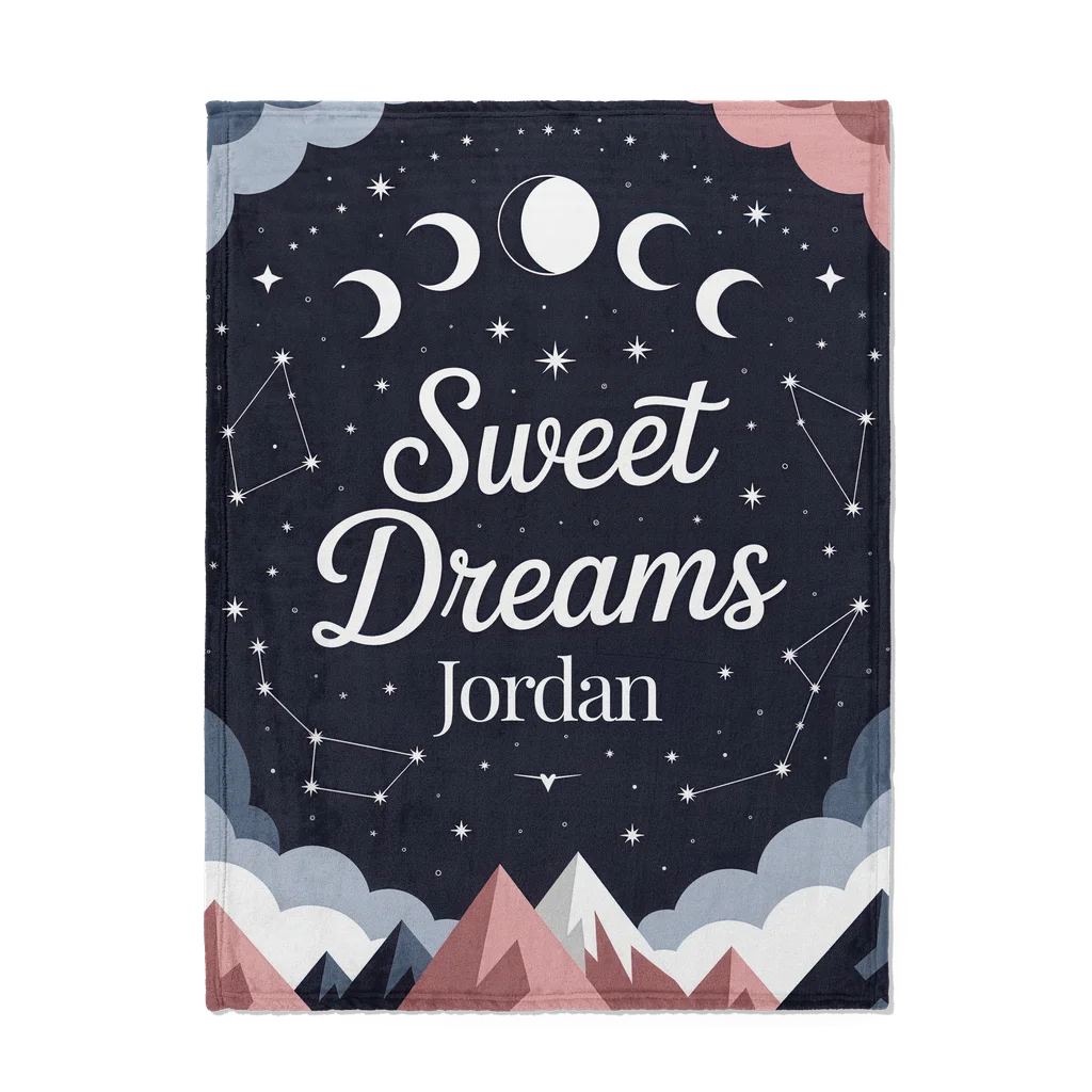 Sweet Dreams Personalized Plush Blanket