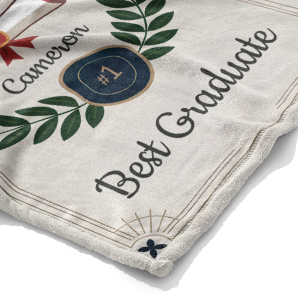 Graduation Achievement Personalized Plush Blanket