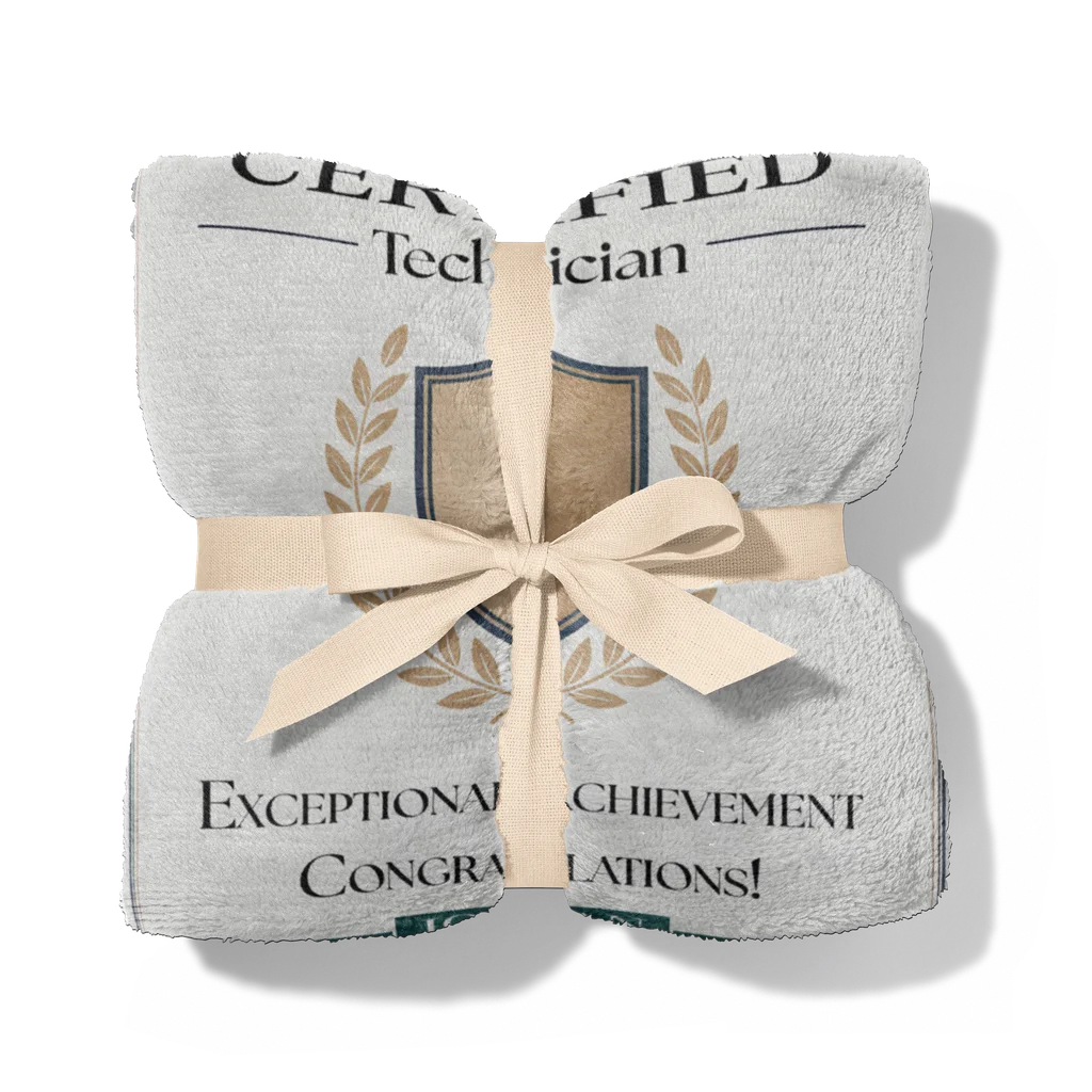 Professional Certification Achievement Personalized Plush Blanket