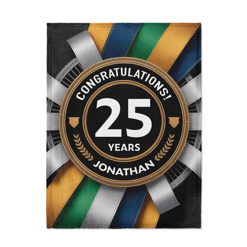 Career Milestone Achievement Personalized Plush Blanket