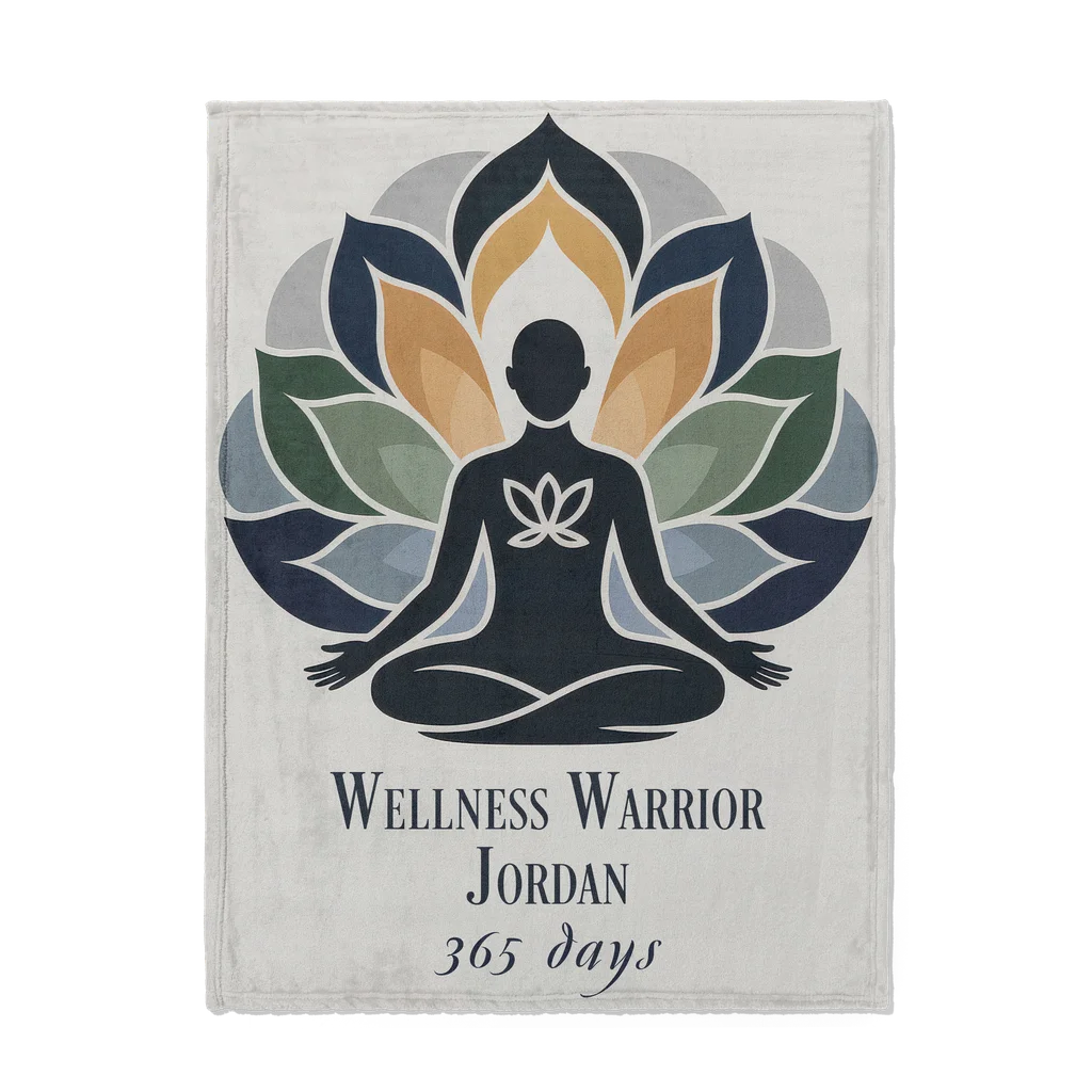 Mental Health Journey Personalized Plush Blanket