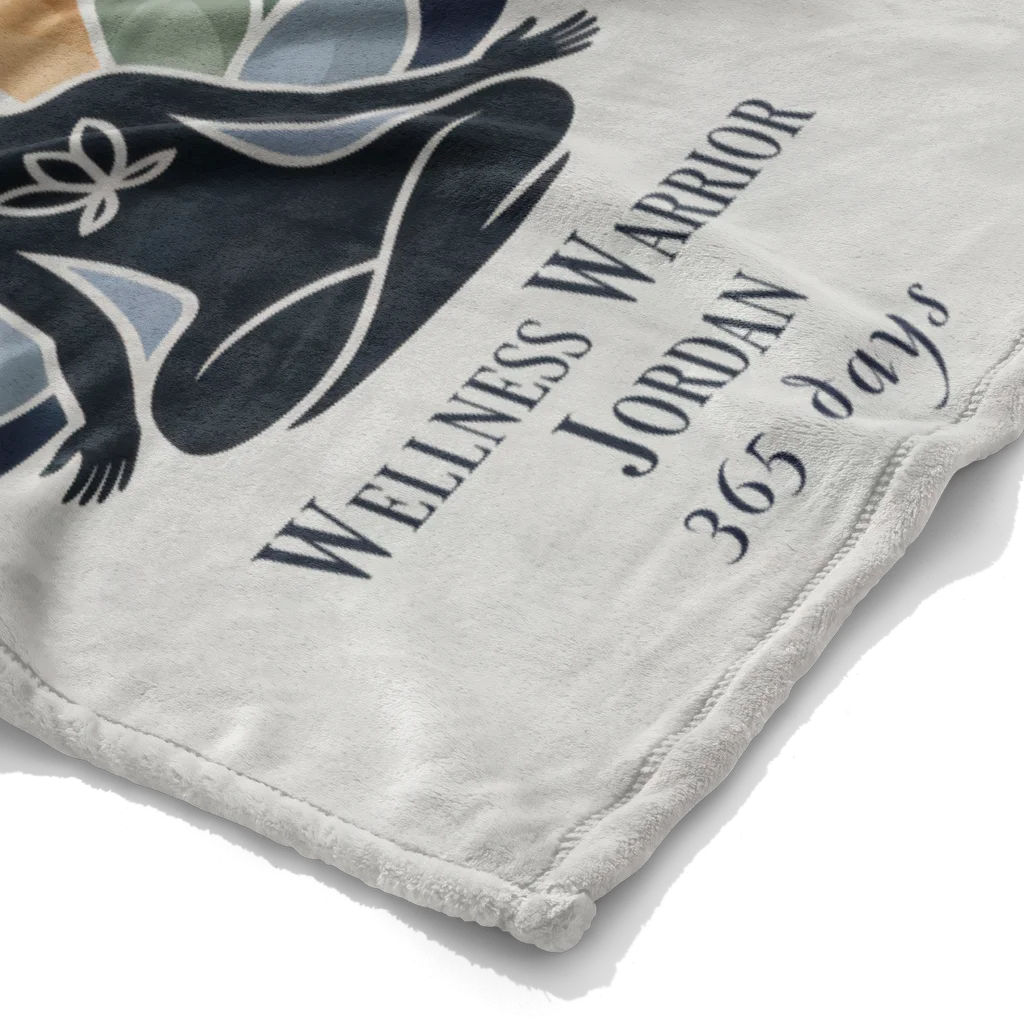 Mental Health Journey Personalized Plush Blanket
