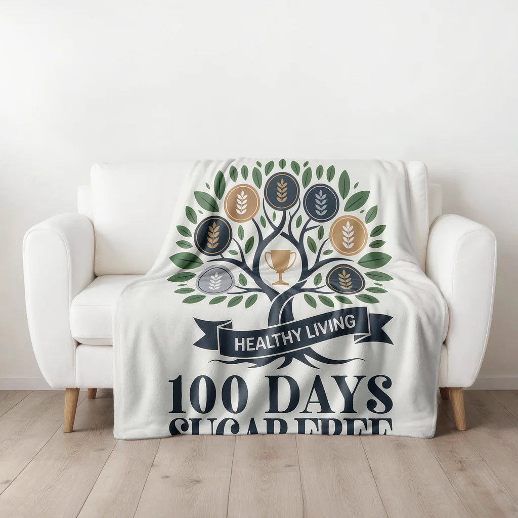 Men's Healthy Lifestyle Personalized Plush Blanket