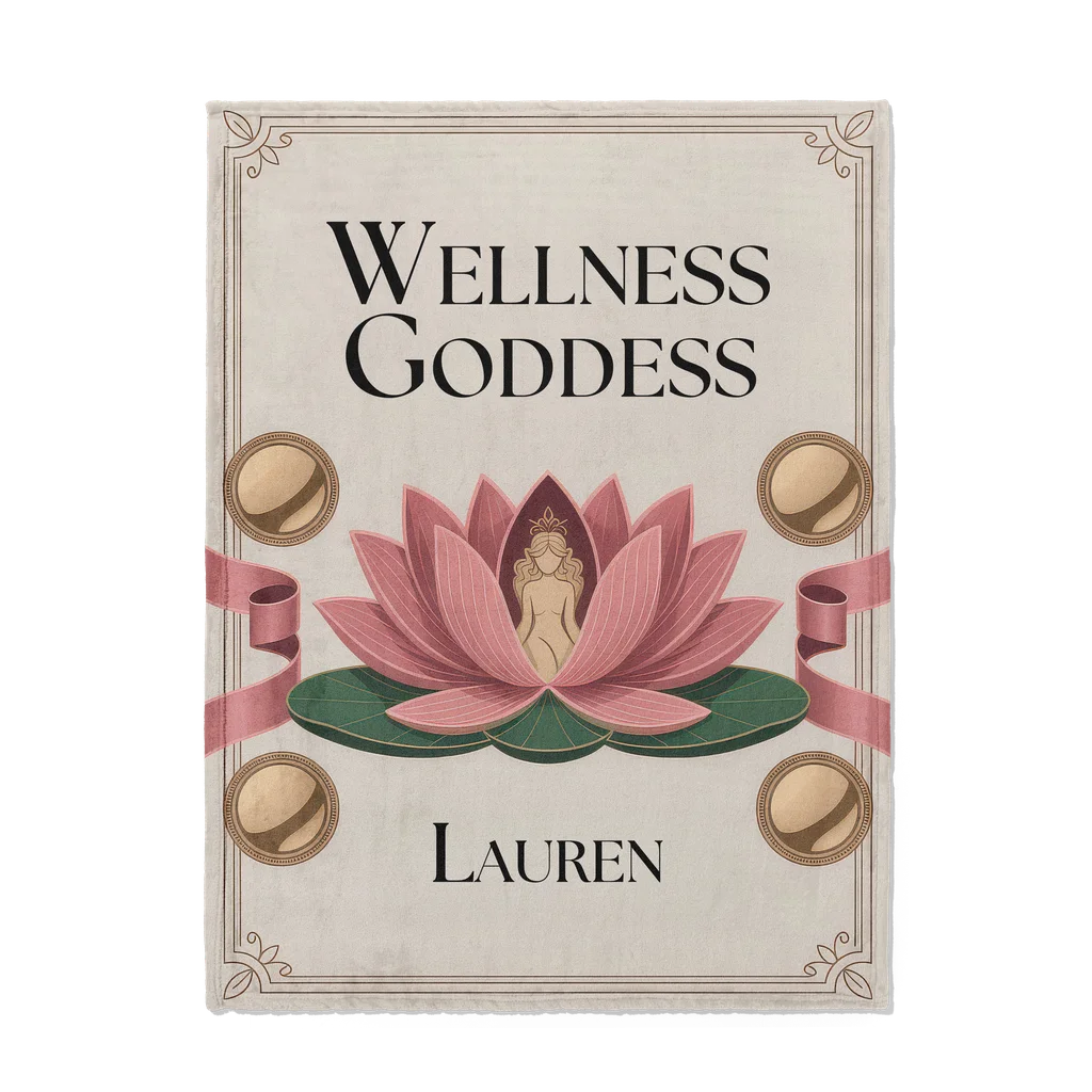 Wellness Goddess Personalized Plush Blanket