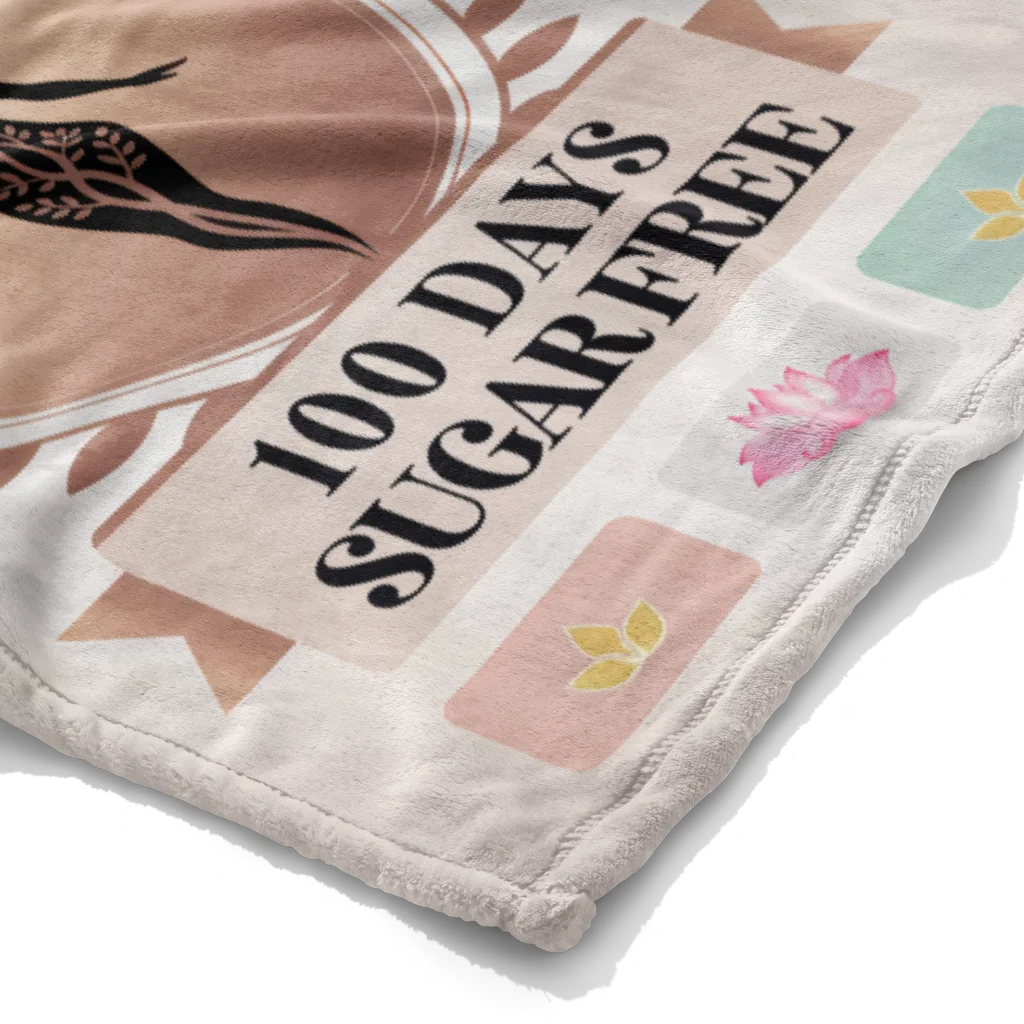 Women's Healthy Lifestyle Personalized Plush Blanket