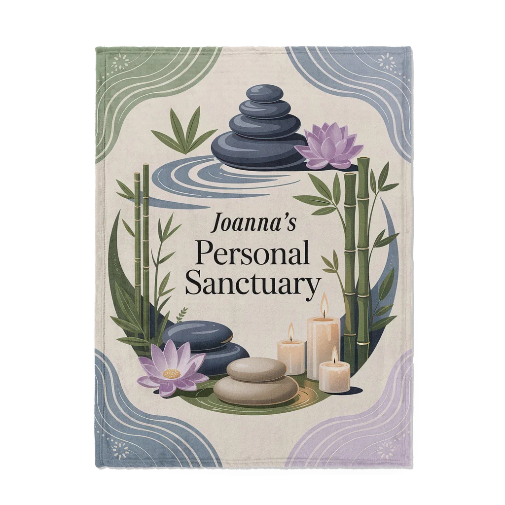 Personal Sanctuary Personalized Plush Blanket