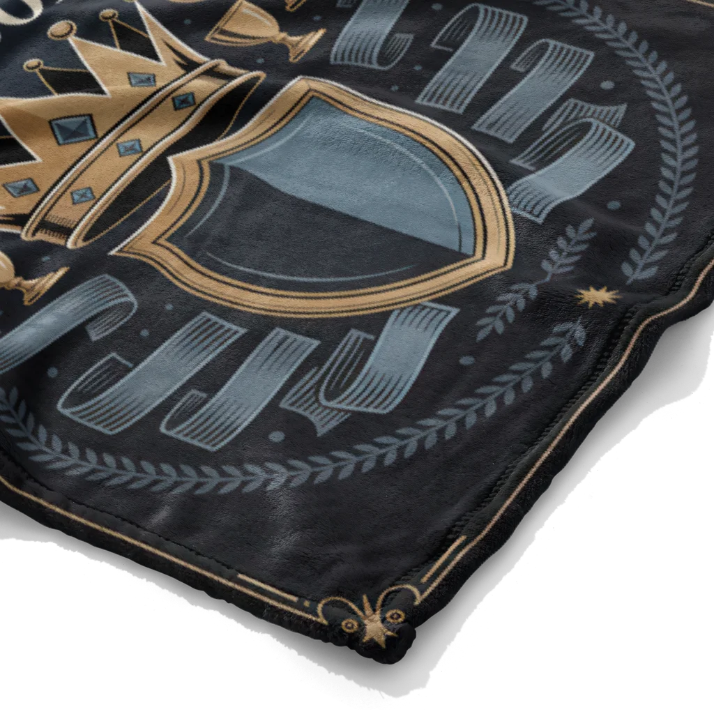 Men's King Mindset Personalized Plush Blanket